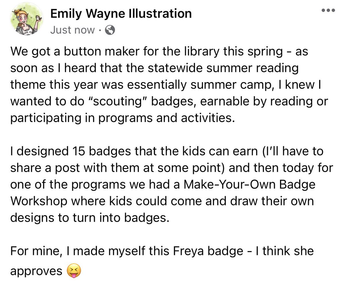 heyemilywayne's tweet photo. I made a cute thing! Also hi, I’m still here! It’s been awhile! It’s been a rough year. I mean it feels like they’ve all been a little rough since what, 2016 now? But this one in particular has been a doozy

#imadeacutething #artforfun #haventdonethisinawhile #hi #stillhere https://t.co/BOLNg2gdyo