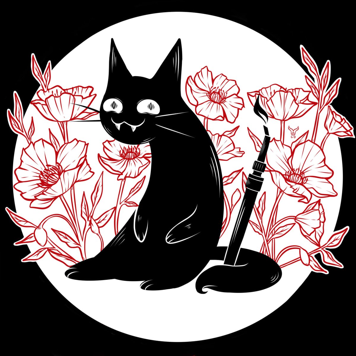 Gloomy Optimist🍅 (@gloomyoptimistg) on Twitter photo #Gloomy_Optimist #line_art #poppy 
I'm alive!\(≧▽≦)/ #Gloomy_Optimist #line_art #poppy 
I'm alive!\(≧▽≦)/