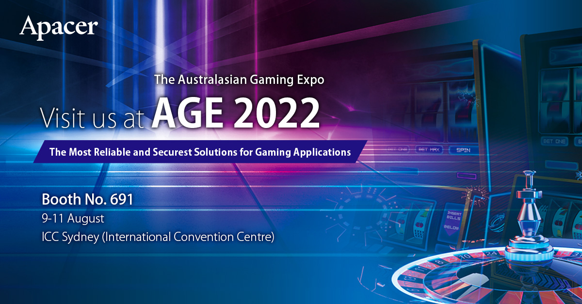 ApacerGlobal's tweet photo. After two years… Apacer is finally back at the Australasian Gaming Expo! Are you as excited as we are⁉
Visit us at booth 691 and get a #free consultation right on the spot.
More info>>https://t.co/7fWX3WKG5V https://t.co/G1r6rRmWjl