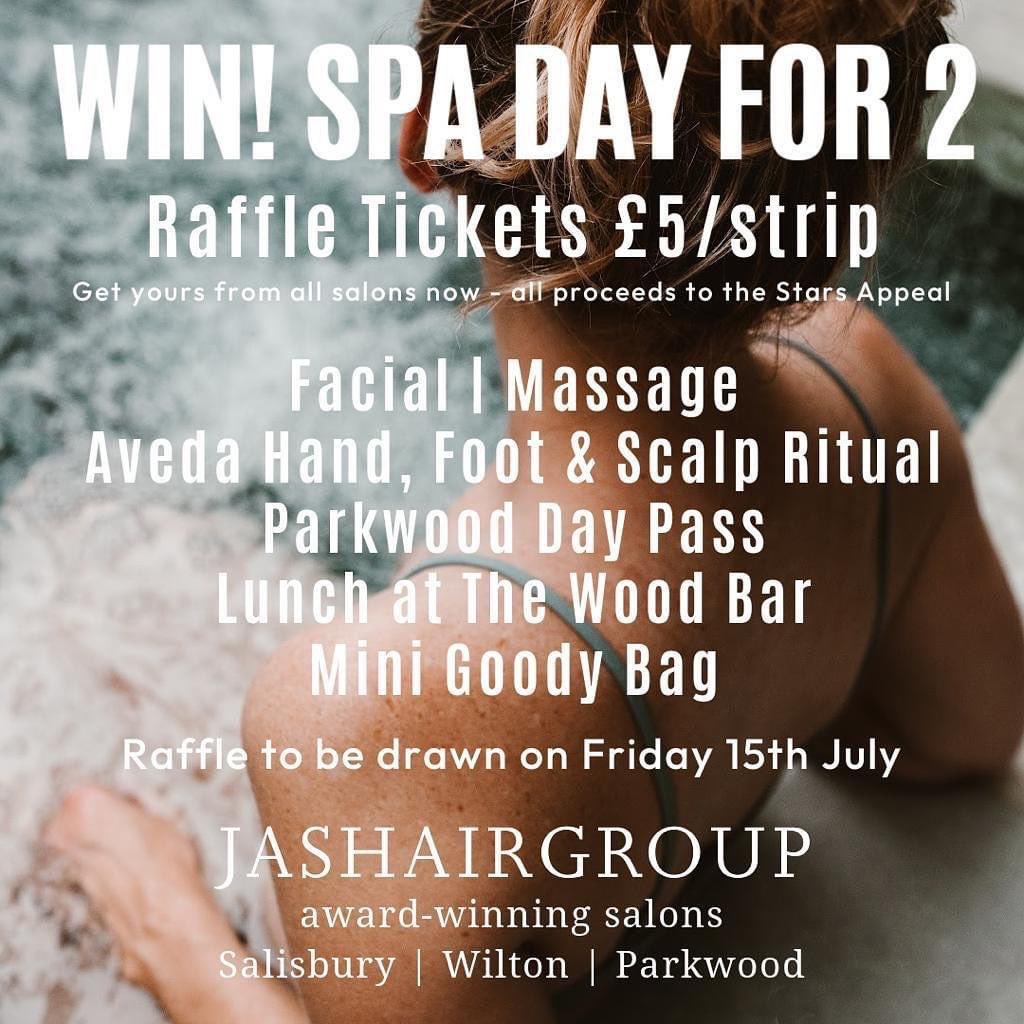 jashairsalons's tweet photo. Two more days left!
Get your tickets for your chance to win this fabulous prize and support @starsappeal
Pop into one of our salons to purchase yours ❤️
#raffle #spaday #win #supportus #localsalon #hairsalon #salisbury #beautysalon #Aveda #schwarzkopf #charity https://t.co/waCtKcvh8d