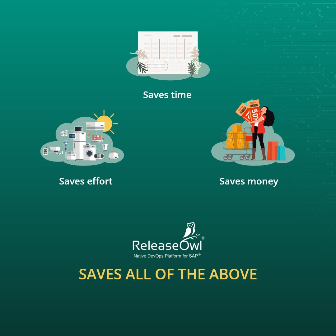 A rich set of features to achieve seamless continuous integration - only with ReleaseOwl.
.
.
.
#SAPCLOUD #saphana #hana #erp #business #saperp #SAPDevOps #SAP #DevOps #Solman #SAPECC