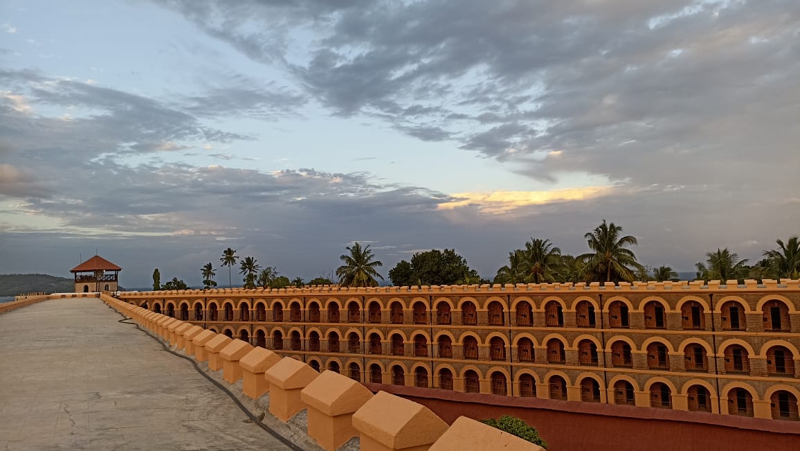 #CellularJail with the sun setting in the background.

<a href="/Andaman_Admin/">Andaman and Nicobar Admn</a> 

#astoundingandaman #andamanislands #andamannicobar #andamandiaries #islandlife #islandvibes #islandsofadventure #naturephotography #naturephoto #natureshots