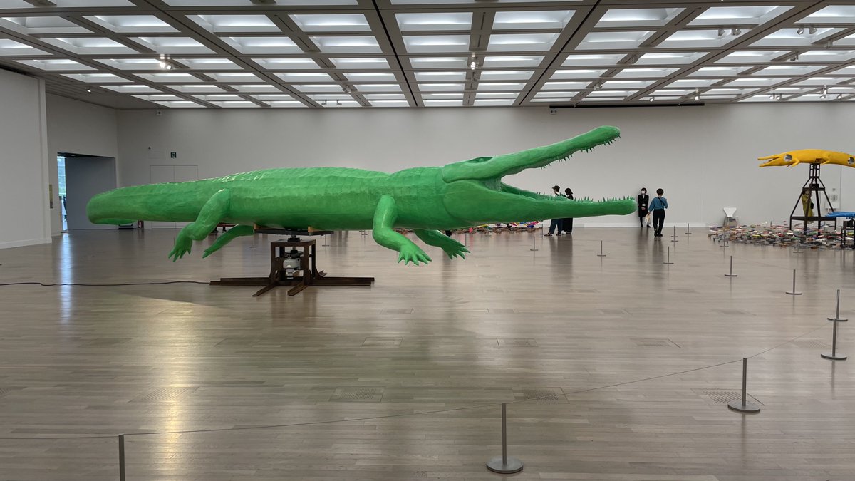 ルートヴィヒ美術館展に行ってきました🖼
近現代アート中心なので敷居が高かったのですが、同じ会場で開催していた「ワニがまわる展」でワニがたくさん回っていて、無料で見れて癒されました🐊