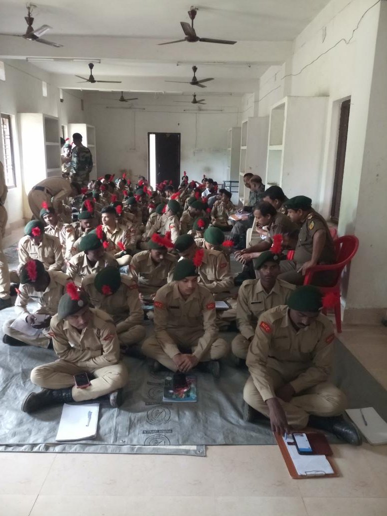 Today a class on Twitter Activities and Digital Forum in ATC II  being conduced  by 14 Odisha Bn NCC at Keonjhar