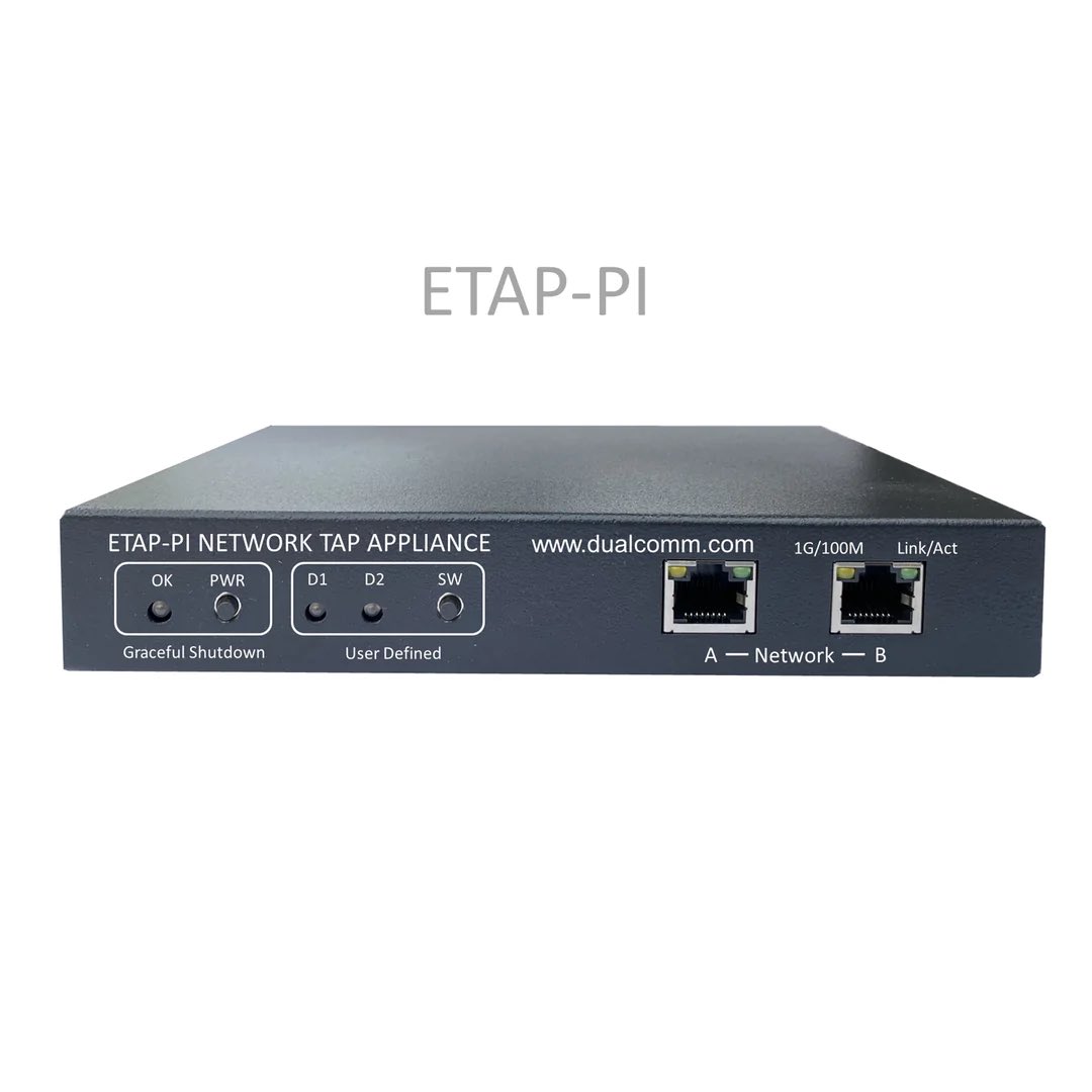 TapGuyJohn's tweet photo. @Bahlkris @showipintbri Take a look at Dualcomm ETAP-PI that integrates a Raspberry Pi 4B and a TAP into a single device. It can be used as a standalone TAP, or it can be used with Wireshark to capture packets in a remote network over the Internet.   https://t.co/qZKz8N14VG https://t.co/3vU0e7UNAN