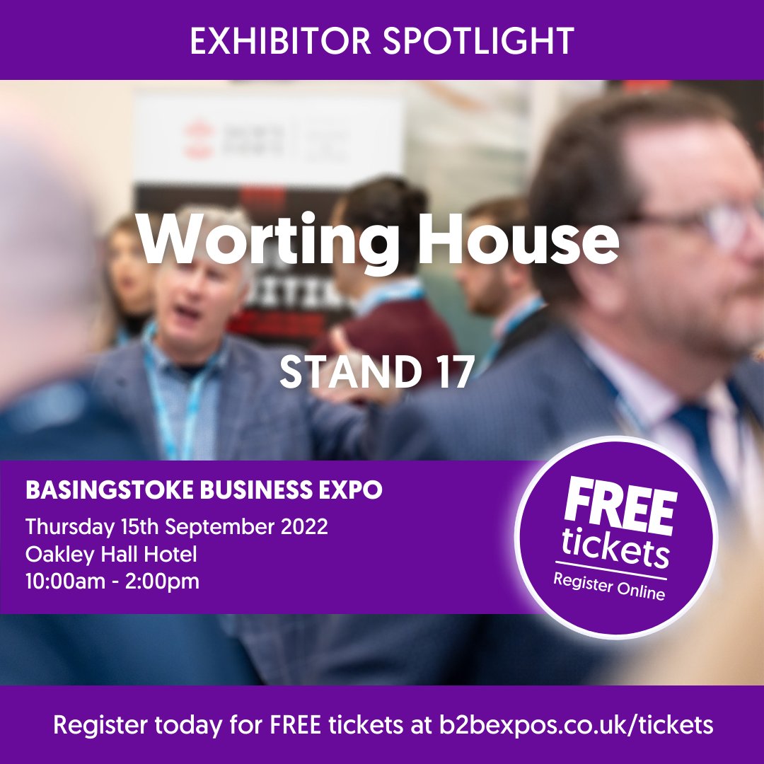 We've just booked our stand for the Basingstoke Business Expo this September! 

Register for free tickets and come meet us at the Worting House stand - we can't wait to see you.
⁠
⁠