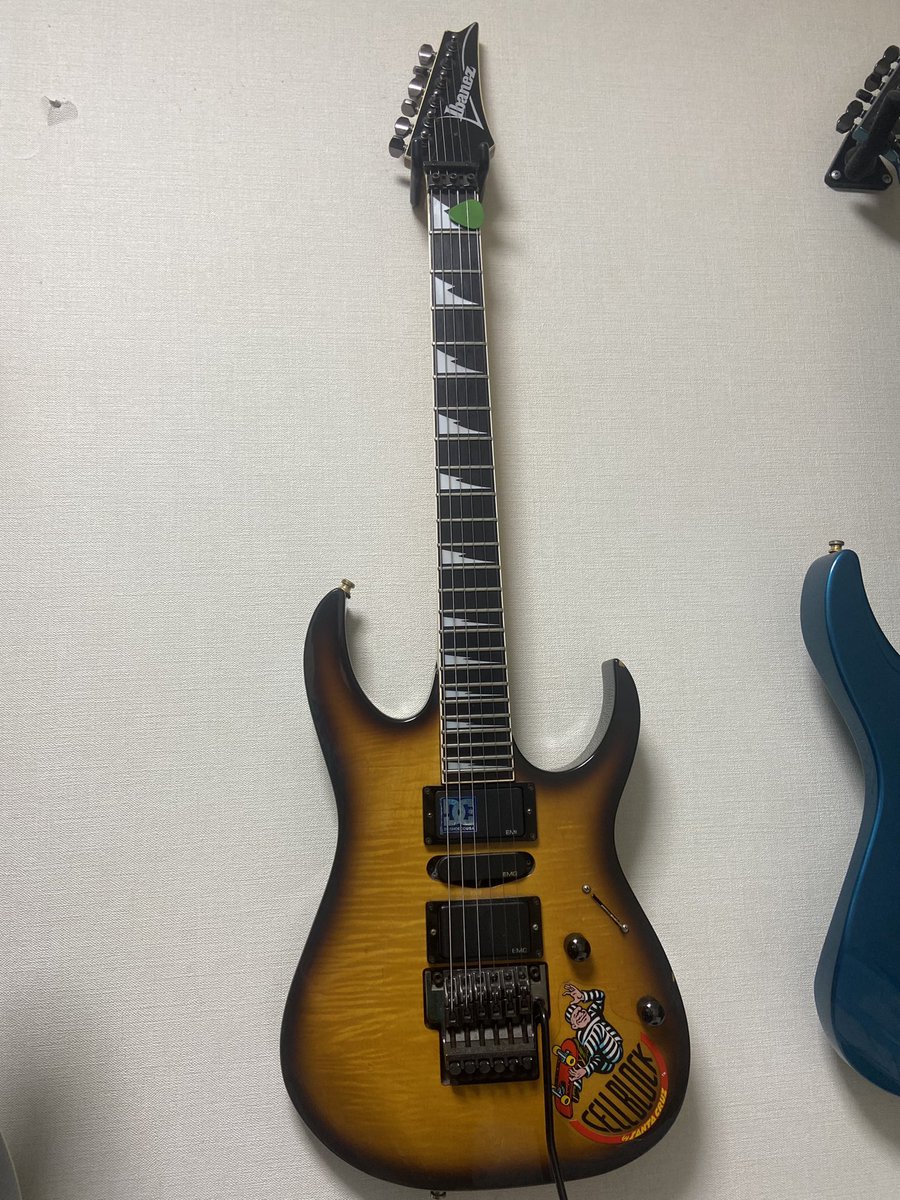 KGO_TheDope's tweet image. cycosisでメインで使ってるRG770FMです。
買ってからかれこれもう33年目ですがまだまだ現役です。 これに勝る弾きやすいギターにまだ出会ってない笑

#ibanez選手権
