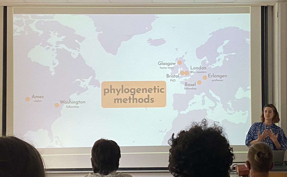 lauramulvey479's tweet photo. Really enjoyed @rachelwarnock inaugural lecture @UniFAU yesterday. Super inspiring to hear all about her research on phylogenetic methods, awesome collaborations and future projects! @PalaeoFAU 🌟 https://t.co/7gvXJUg1aI
