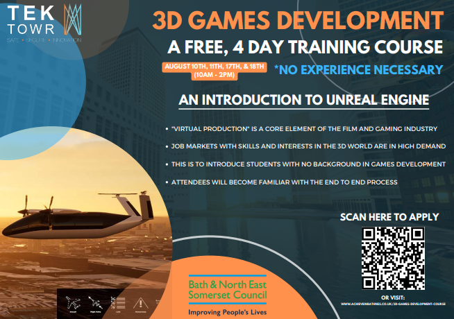 Reminder! There are places still available on this amazing FREE 4 day course this August