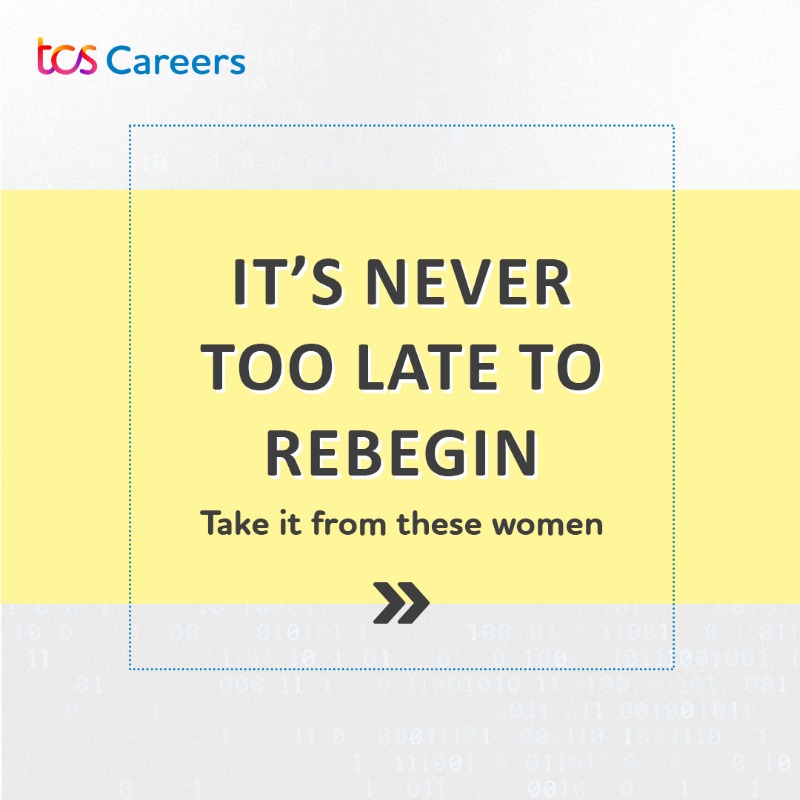 People_TCS's tweet photo. Gaps or no gaps - we welcome everyone! If you are looking to #Rebegin after a career break, TCS is the place for you.

Make #TheBigMove now.

Link: https://t.co/gHZ1kmJ4fN