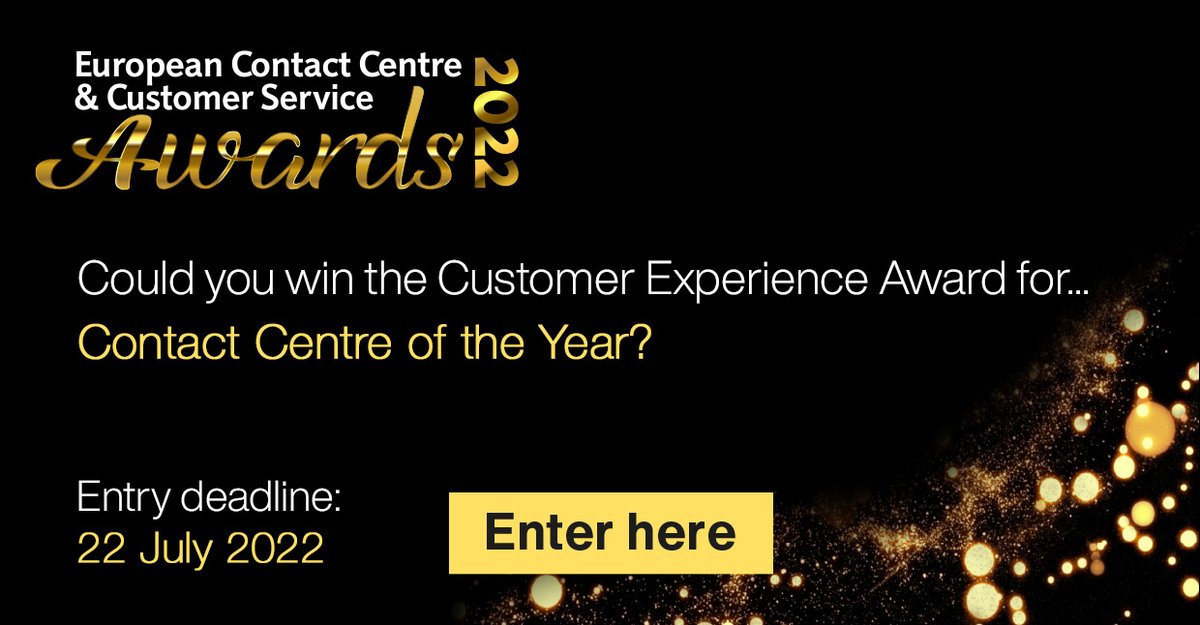 ecccsa_awards's tweet photo. Will your Organisation lift the trophy at this years ECCCSAs for Contact Centre of the Year? Nominations are invited from in-house contact centres with more than 100 frontline employees located in one or multiple sites in Europe. https://t.co/ghSWfs7HgK
#ecccsa Sabio https://t.co/ug8FXk0PqL