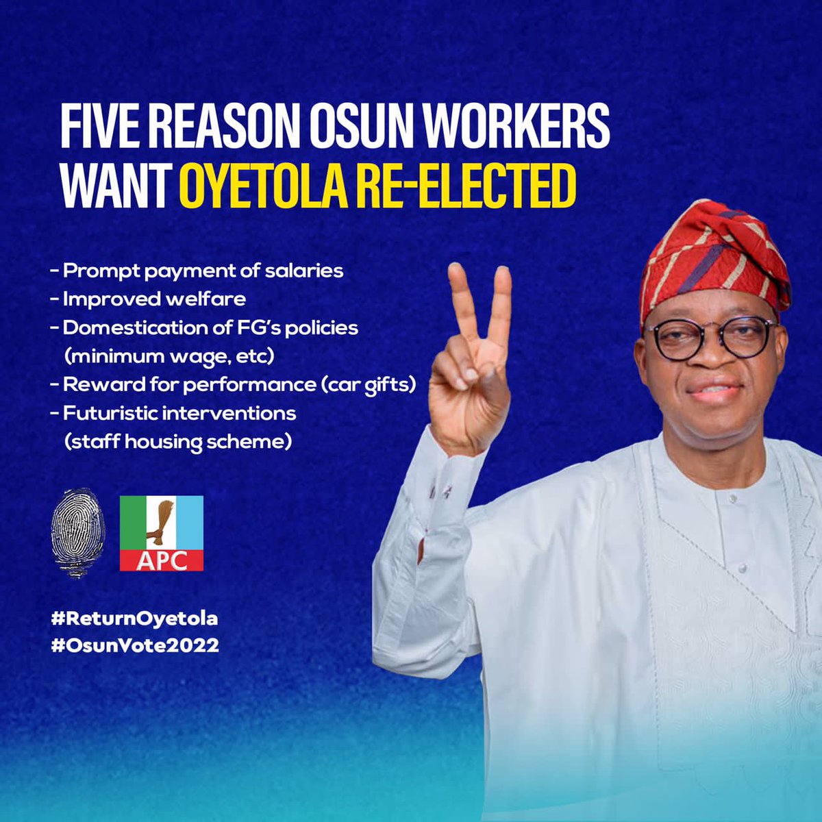 AjoseGaniat's tweet photo. See reasons for Oyetola Re-election 👇
Can your supposed candidate everrr....asin...
See achievement nowwww...see progress join
Let the Good Governance Continues...#OsunDecides2022
@Oyetola #leekansi..#Istheanswer.. @Qdpaper2 @dayoisrael @mrlurvy @Alexcassy https://t.co/owLtepUSmy