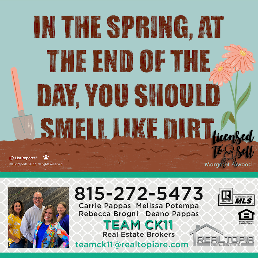 Ck11Team's tweet photo. Call Carrie Pappas and her TEAM CK11 - Realtopia Real Estate to help make Real Estate less complicated. 815-272-5473 #teamck11 #realtopia #happyhoming #sellwithteamck11 #youllthankheavenforteamck11 https://t.co/e8XDysGhK7