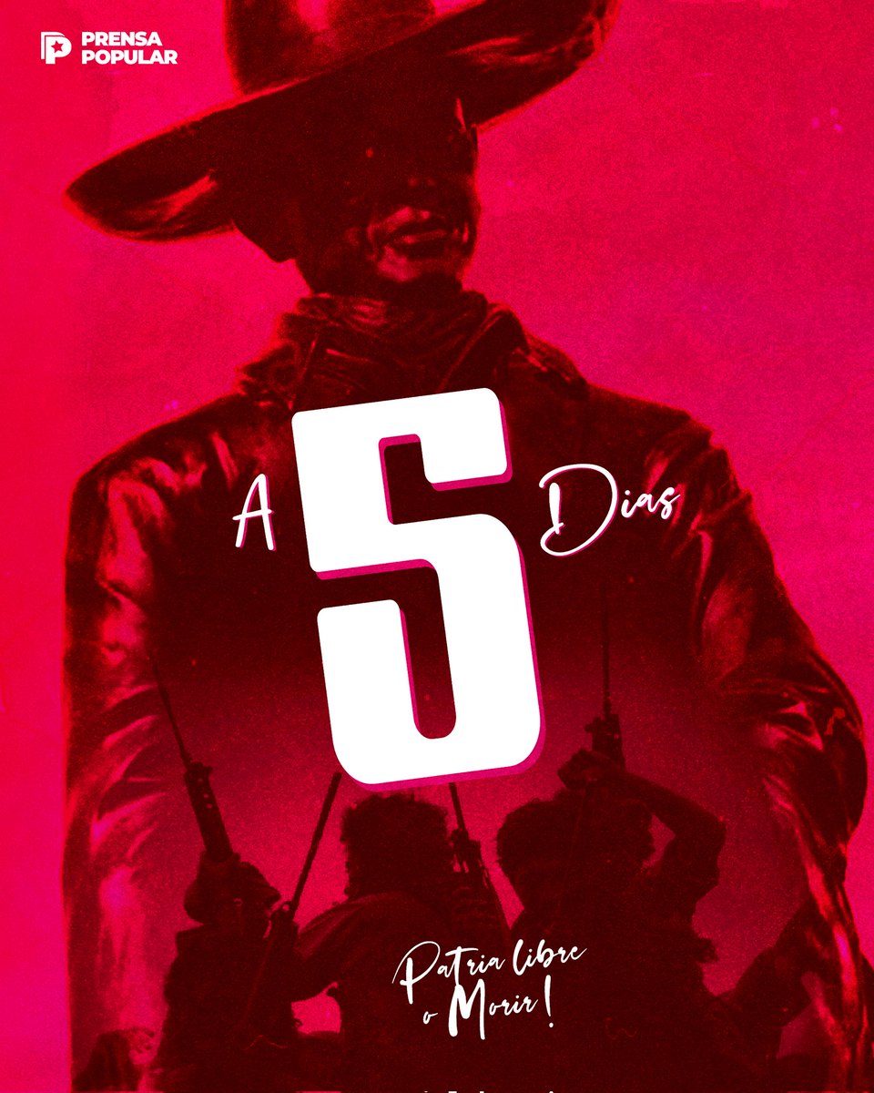 PrensaPopulr's tweet photo. Faltan 5️⃣ días! 🇳🇮✊🏻🔴⚫🎉

Para ir tod@s junt@s a celebrar en grande nuestro #4319FuerzaDeVictorias y siempre más allá, que apunta a un nuevo porvenir que merecemos, con los triunfos que son para el pueblo y por el pueblo. ❤🖤🎉 https://t.co/aBg9gE692T