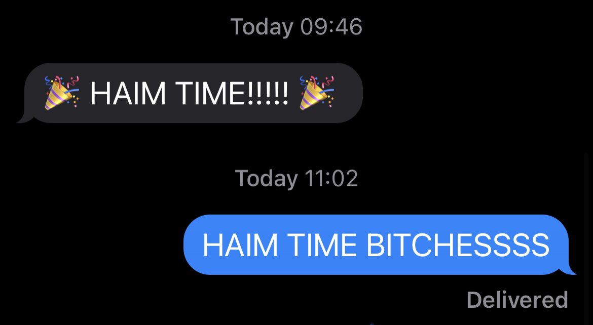 ellerose_14's tweet photo. can you tell we’re buzzing? #haimglasgow @HAIMtheband https://t.co/Is5lnRTshd
