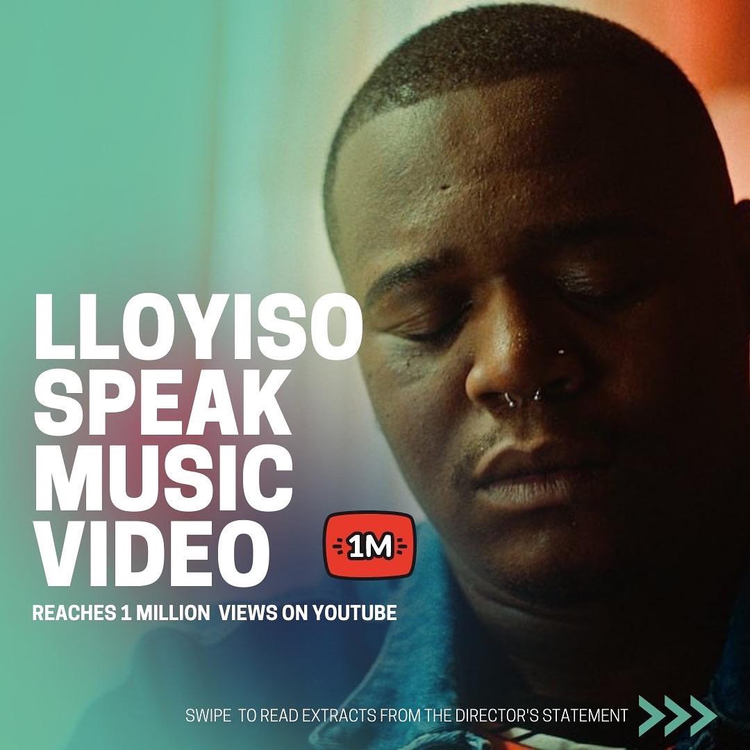 Our music video for <a href="/Lloyiso_rsa/">Lloyiso</a>’s beautiful song “Speak” has reached 1 Million Organic Views on YouTube ❤️‍🔥