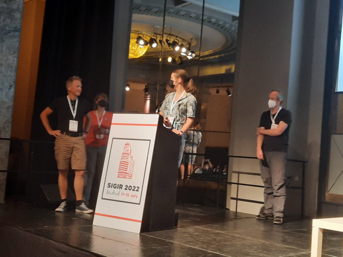 ShirKi's tweet photo. 2nd bid for 2025: Amsterdam, presented by @jkamps @CharlotteHase @suzan @mdr. "highest number of IR researchers per capita". "Frugal by nature" (@gonendh can confirm 😂) 
#SIGIR2022 https://t.co/dWKmoyNlPt