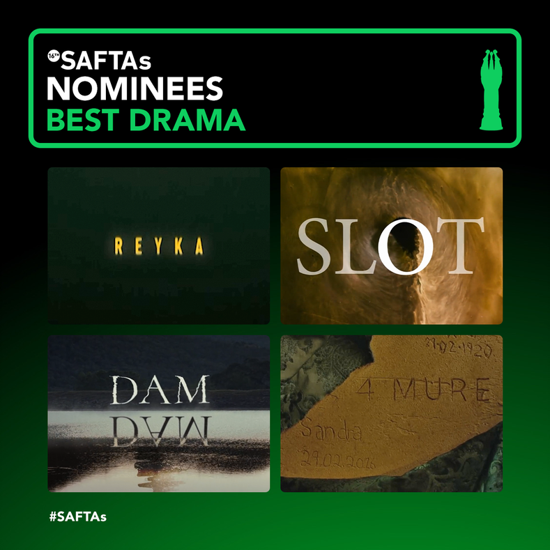 SAFTAs_1's tweet photo. The #SAFTAs are recognizing the best of local Film & TV. We congratulate our #nominees in the category for Best TV Drama.
#REYKA Quizzical Pictures - @MNet
#Slot Marche Media - @kykNETtv
#Dam - Picture Tree - @ShowmaxOnline
#4Mure - Marche Media- @kykNETtv
Congratulations!💃 https://t.co/n0cTP3Ow4l