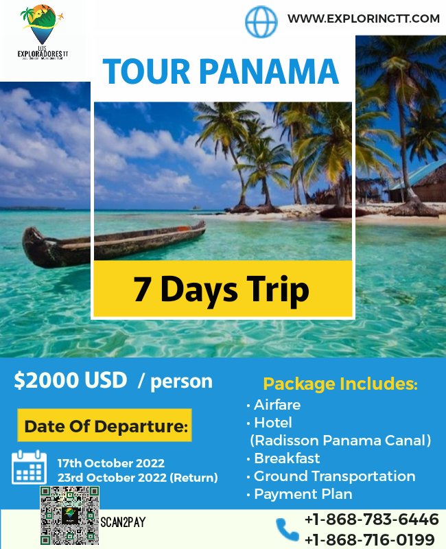 exploringtt's tweet image. Join us for a wonderful vacation