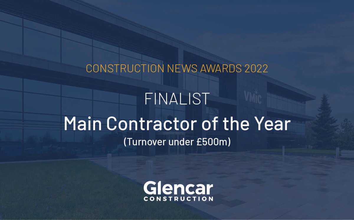We are looking forward to attending the <a href="/CNplus/">Construction News</a> <a href="/CN_Awards/">CN Awards</a>  ceremony which takes place this evening. We are shortlisted in the category of Contractor of the Year (turnover under £500m). Wish us luck! 🤞

#constructionawards #constructionnewsawards #constructionnews #cnawards