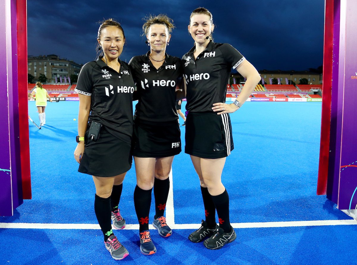 As we enjoy the Hockey World Cup, the Half Court Press would like to celebrate and appreciate the umpires. Without these ladies we wouldn’t have a game…

Photos courtesy of the FIH.

#HWC2022 #hockey #umpire #FieldHockey #HockeyWorldCup #HockeyUmpire #HockeyUmpires #Umpiring