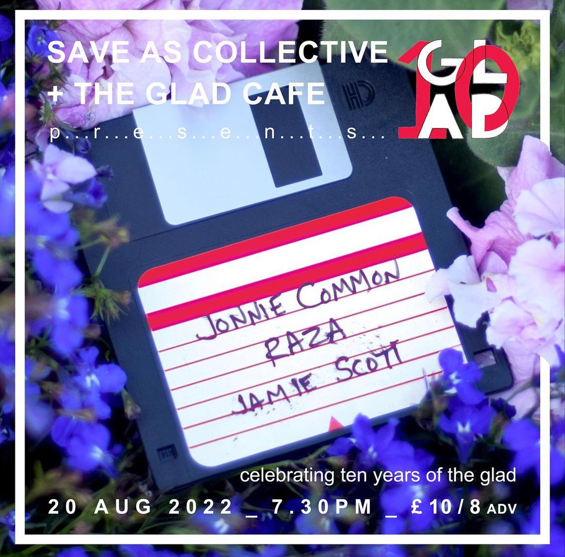 .<a href="/SHIFTCMDS/">Save As Collective</a> are doing a gig! 20th August at <a href="/thegladcafe/">The Glad Cafe</a> with likely lads <a href="/jonniecommon/">Jonnie Common</a> <a href="/RAZAglasgow/">razaglasgow</a> <a href="/JMSSCT/">Jamie</a> - be there AND be square x