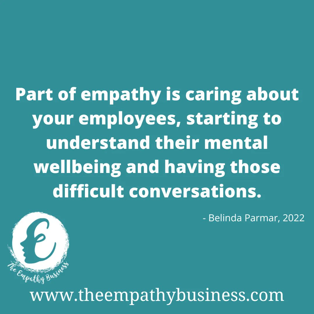 We need more empathy in the workplace, especially to deal with the difficult conversations that come along the way!

A recent article by <a href="/belindaparmar/">Belinda Parmar</a> 
buff.ly/3nVQ2kO

More about our work
buff.ly/3Nl7UQA

#empathy #business #leadership