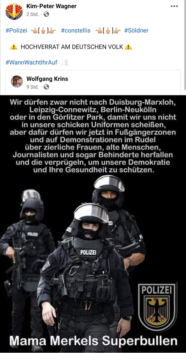 kimpeter_WAGNER's tweet photo. #Polizei #ConstellisGroup #Söldner
⚠️- HOCHVERRAT AM DEUTSCHEN VOLK -⚠️
#WannWachtIhrAuf https://t.co/aEUWufm5NN