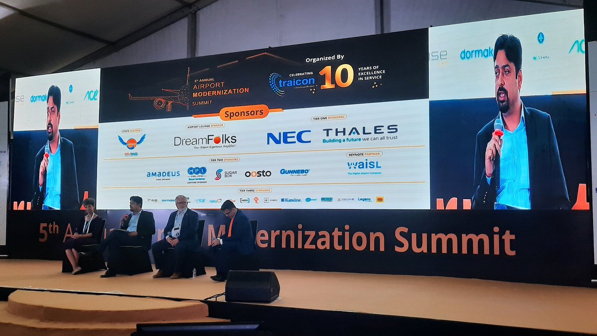 ThalesAsia's tweet photo. #AirportModernisation Summit, India: Anubhav Tyagi from #ThalesinIndia in a panel discussion on Integrated Communications #Technology for a smart &amp; well connected Airport.
@ThalesAerospace @TraiCon_Events https://t.co/757o8AGSWB