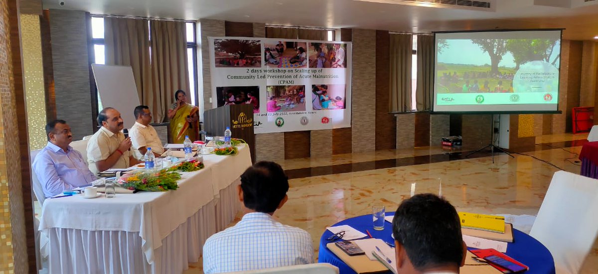 HLTH_JHARKHAND's tweet photo. NHM and Ekjut jointly organised 2days workshop on scaling up CPAM (Community led Prevention of Acute Malnutrition) across Jharkhand. All DPM &amp; DPC of Jharkhand participated under the chair of Addition Mission Director, NHM,
@EkjutIndia @vikashnath86 @BannaGupta76 https://t.co/pCoYoxJfrs