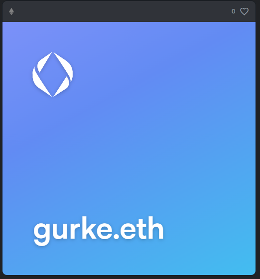qwackart's tweet photo. gurke.eth
https://t.co/BnsPVnRF1i
#nft #ens #openseanft #ethereum @opensea #gurke https://t.co/HPZ7PebldE