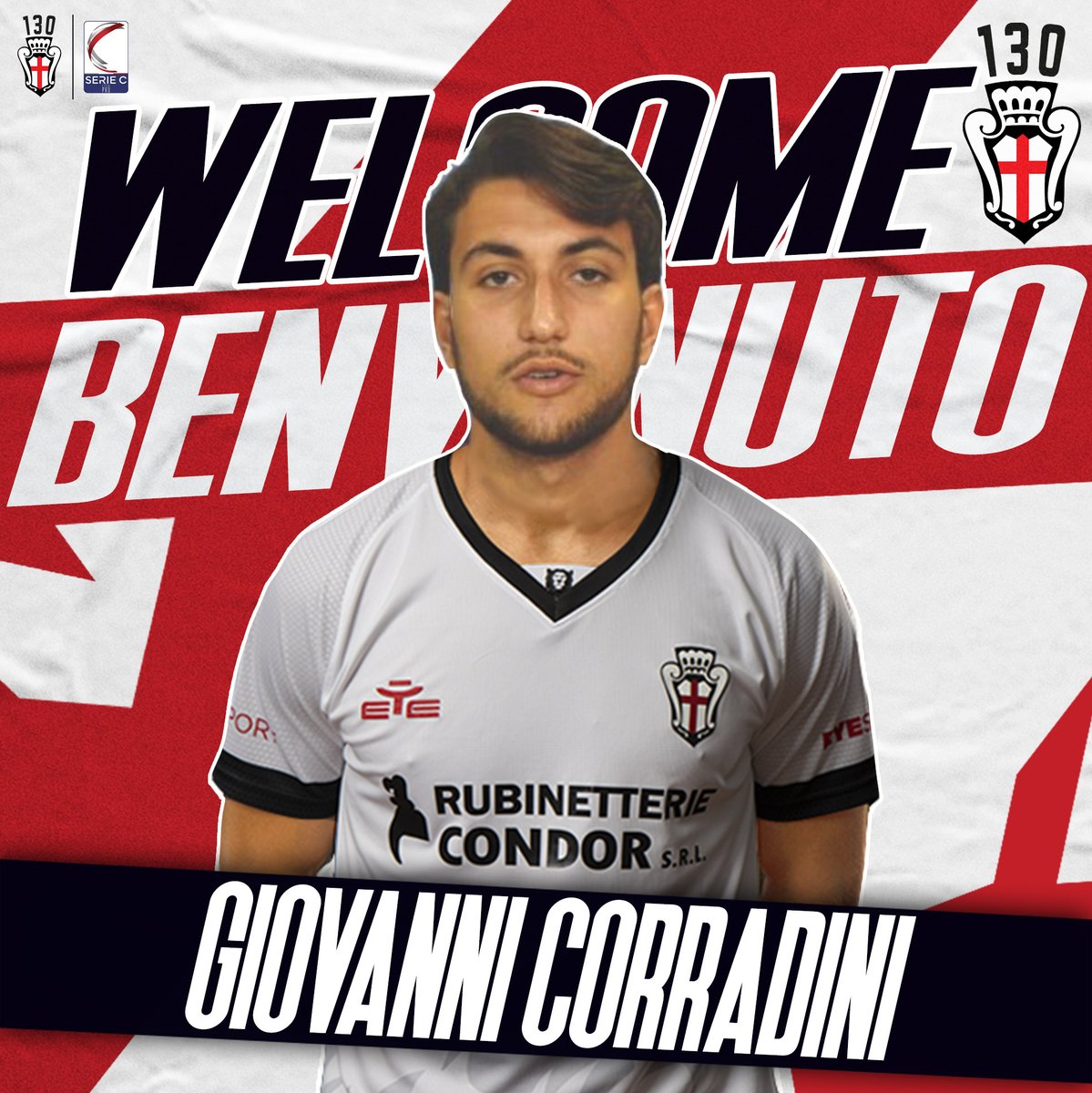 ProVercelli1892's tweet photo. BENVENUTO GIOVANNI CORRADINI!
La F.C. Pro Vercelli 1892 comunica di aver raggiunto l’accordo con l’ACF Fiorentina per l’arrivo a titolo temporaneo del centrocampista Giovanni Corradini.
Benvenuto Giovanni!
#LaMiaFamiglia
https://t.co/UCbzpku5Uq
#ProVercelli #Centotrenta https://t.co/vUbhSR8M3T