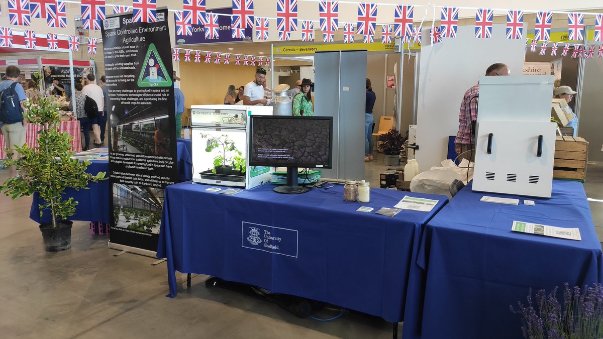 SpaCEAChallenge's tweet photo. We're at the @greatyorkshow all week with a SpaCEA exhibit, talking about why we think it's important to grow crops in space, and how technologies developed for SpaCEA can improve sustainability of earth grown crops #STEMeducation https://t.co/31EEyB8jF7