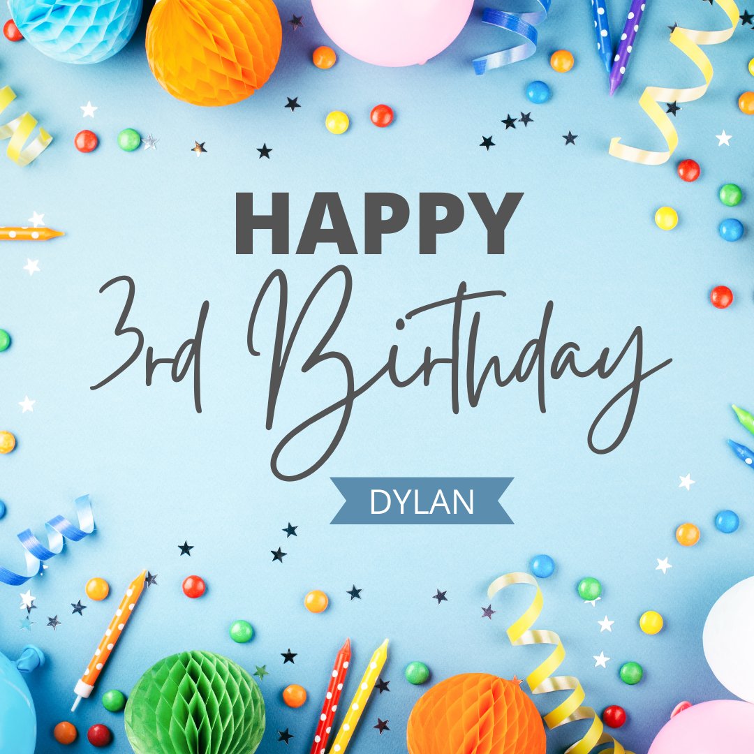 Wishing Dylan a very happy 3rd birthday today. We hope you have a lovely day celebrating.

#birthday #celebrate #3today