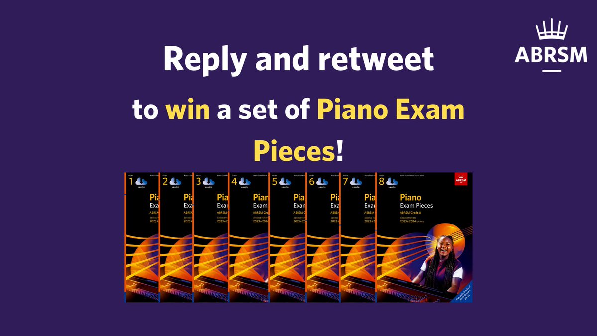 🎉 COMPETITION TIME 🎉

We have FIVE full sets of Piano books with audio from Initial Grade to Grade 8 to give away. 🎹

To enter, simply:

💬 Reply to this tweet with your favourite piano piece

📢Retweet this tweet

We’ll randomly pick a winner, announced next week. Good luck!