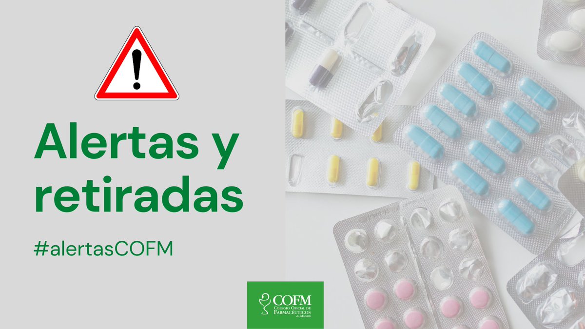 COFMadrid's tweet photo. 📣🔴#AlertasCOFM: @AEMPSGOB informa sobre advertencias de seguridad y retirada de desfibriladores automáticos implantables y con terapia de resincronización cardiaca (TRC-D) Cobalt™ y Crome™ por posibilidad de que se reduzca la energía de las descargas. https://t.co/wTxpO32XcY https://t.co/rEnl9sAk0Z