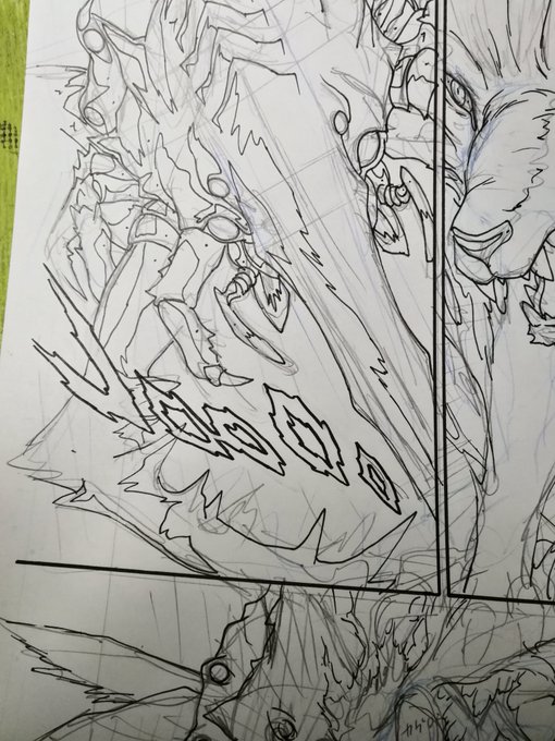 ちょっと松本零士先生風のオノマトペ。 