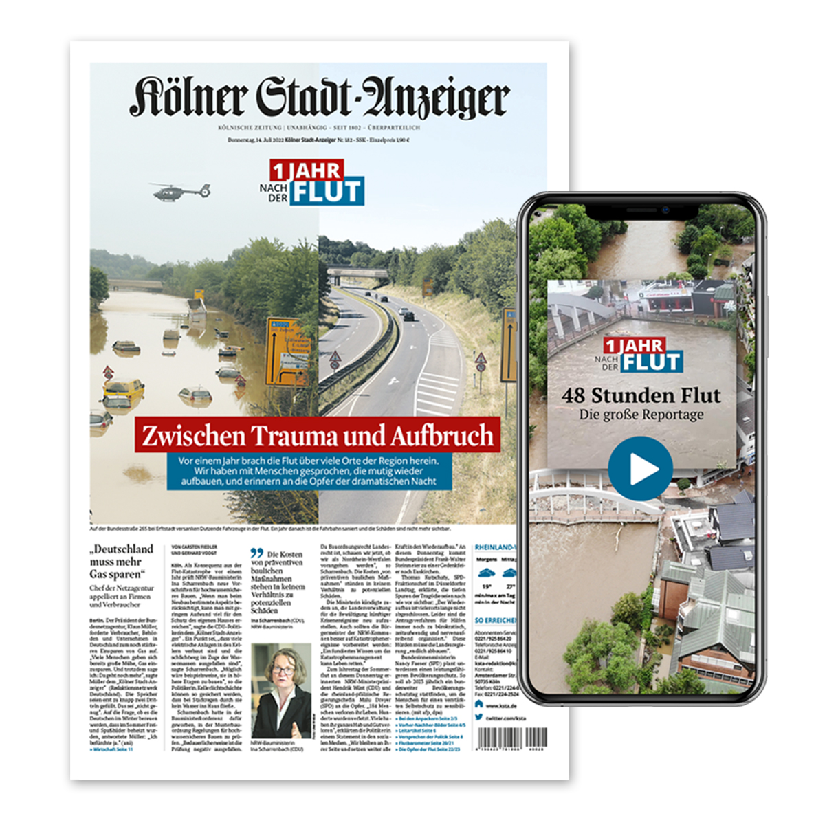 KSTA's tweet image. Die #Flutkatastrophe liegt genau ein Jahr zurück. Heute stellen wir sie in unseren Stories auf Instagram chronologisch dar. Zehn Menschen aus #Leichlingen haben uns dafür ihre Geschichte erzählt: Wo waren sie, als die Wupper stieg? #Flut 

instagram.com/ksta_koeln/