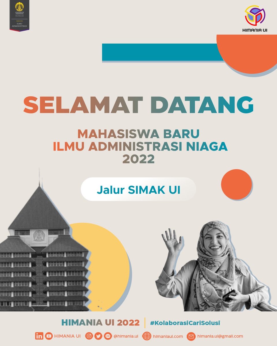 himaniafiaui's tweet photo. [SELAMAT DATANG KELUARGA BARU NIAGA]

Halo, HIMANIA UI!

Kami segenap keluarga HIMANIA UI 2022 mengucapkan selamat bergabung bagi kalian yang telah diterima pada prodi Ilmu Administrasi Niaga melalui jalur SIMAK UI!

HIMANIA UI 2022
#KolaborasiCariSolusi https://t.co/G4Q1jq05tw