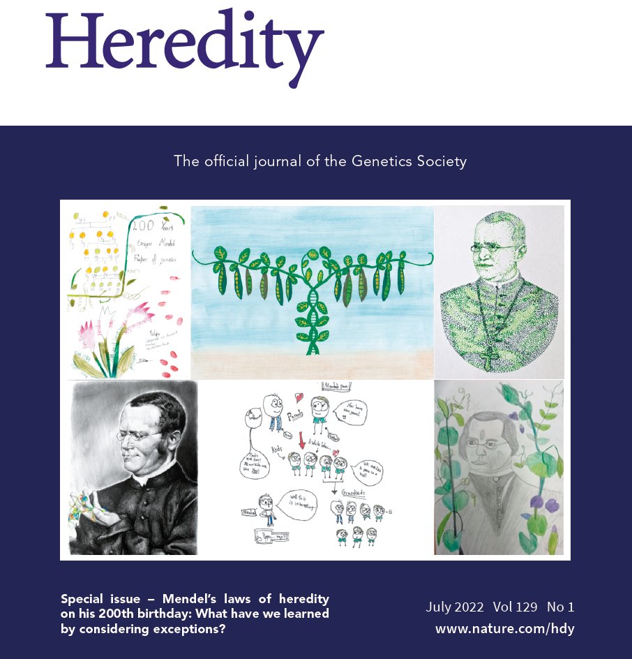 Read our Mendel’s 200th birthday Special Issue with contributions focusing on exceptions to the Mendelian ‘laws’. 
go.nature.com/MendelSI 
#freeAccess #societyJournal #genetics #inheritance #Mendel
