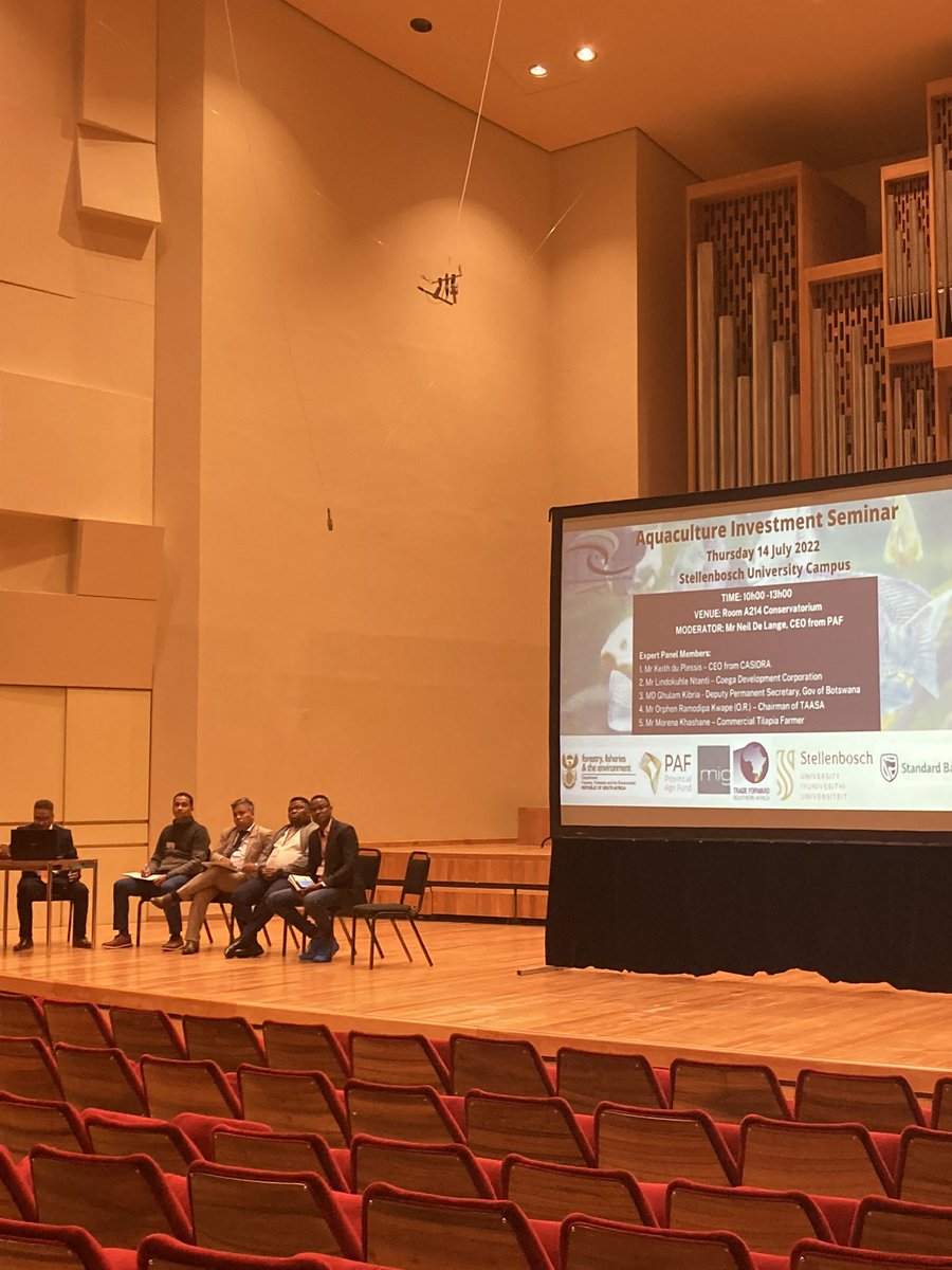 Aquaculture Investment Seminar taking place today. Panel of experts discussing how aquaculture can be financed #aqua2022