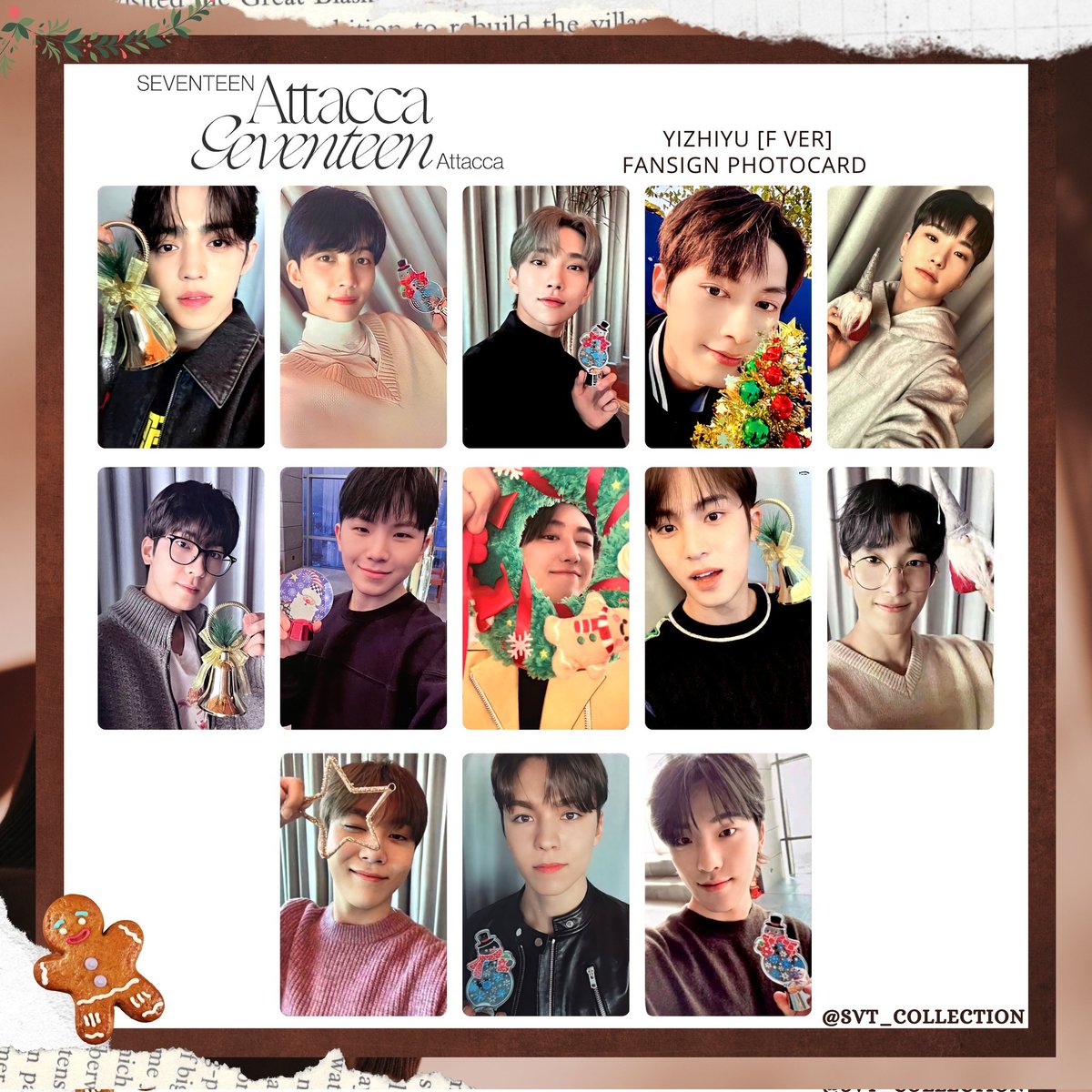 SEVENTEEN YZY F ATTACCA templateㅤㅤㅤㅤㅤㅤphotocards