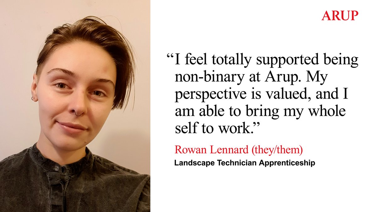 Arup's tweet photo. Happy International Non-Binary People's Day. Today we celebrate the rich diversity in gender and our colleagues around the globe who show us the power of knowing oneself and oneโs identity.
#WeAreArup #INBPD #NonBinaryPeoplesDay https://t.co/IimRSRUlTU