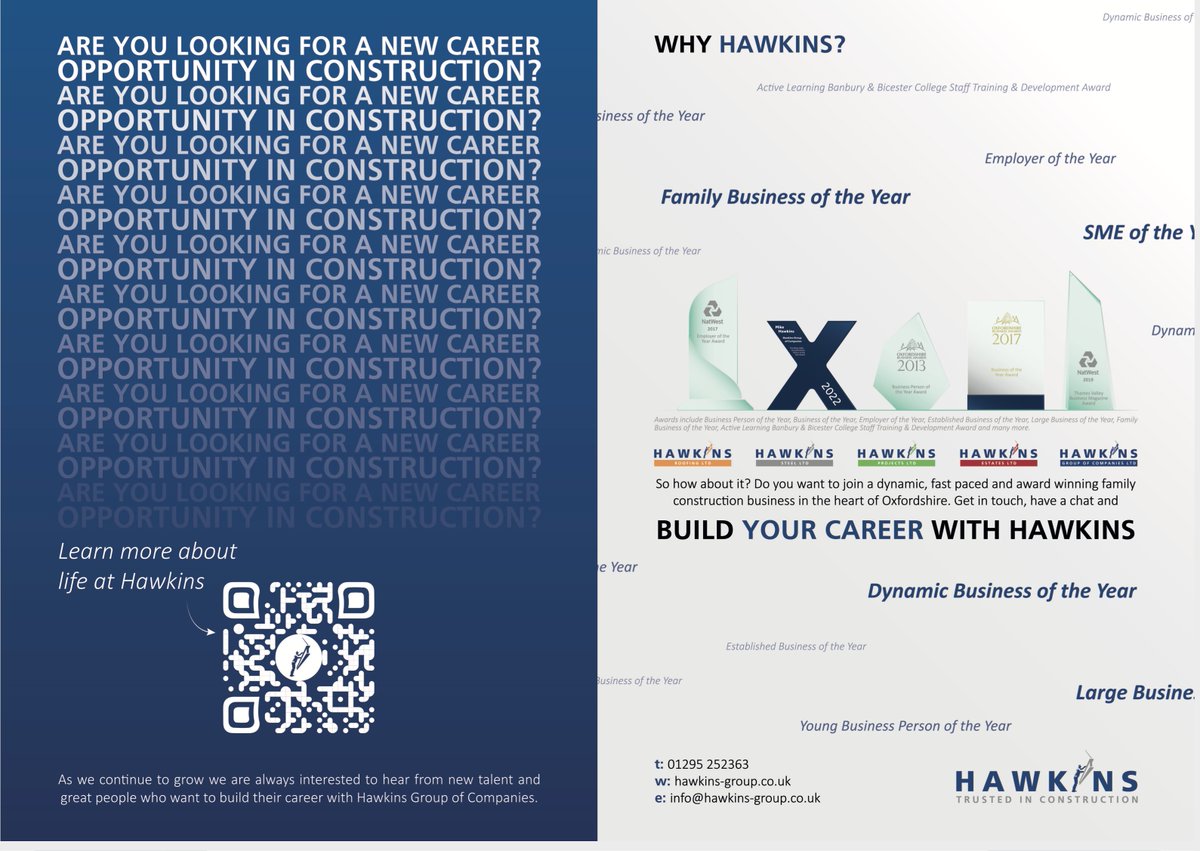 BizInnovateMag's tweet photo. Looking for a new career opportunity in #construction? Learn more about life at @hawkins_group 🏗️💪

Check it out on p45-46 of Issue 26, the July 2022 issue of Business &amp; Innovation Magazine - OUT NOW!

Don't have your copy? Find the issue online here:
https://t.co/VEuMCJKzyp https://t.co/LtgbZ4m3cK