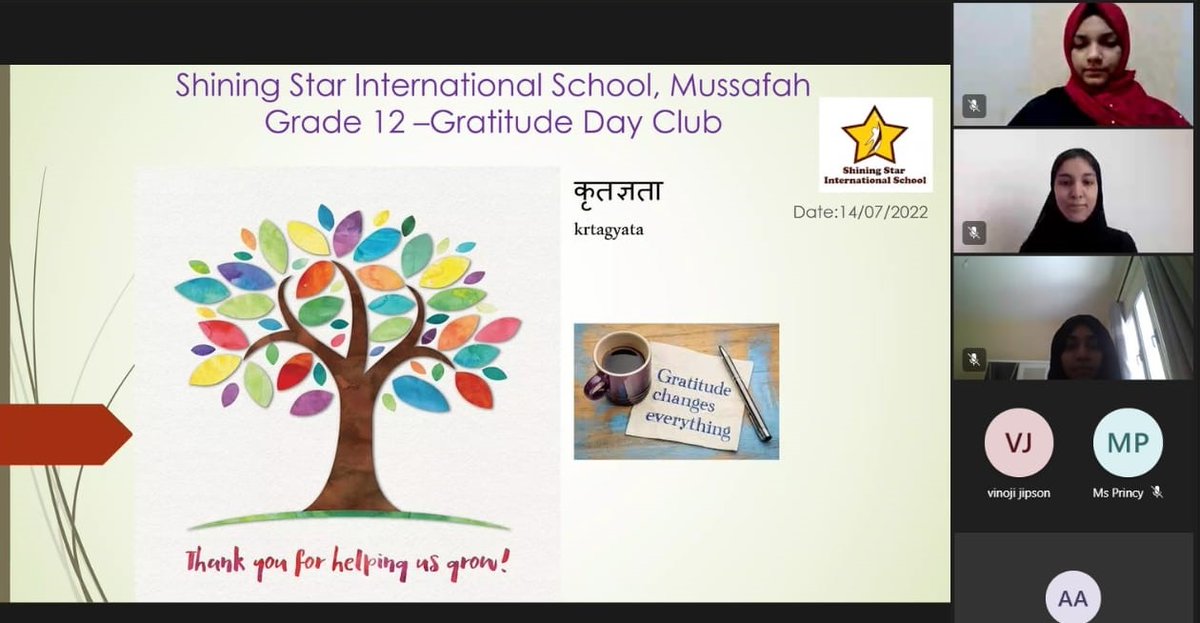 jipson_vinoji's tweet photo. Gratitude as a pedagogy!!! SSIS Grade 12 students formed a gratitude club.👏👏👏#T4edu#MOEUAE#Strongschools#Bestschoolprize @AbhilashaTochi @VikasPota @anurag29159611 @Deepika44008219 @Cbse_official https://t.co/9hraIoZTpi
