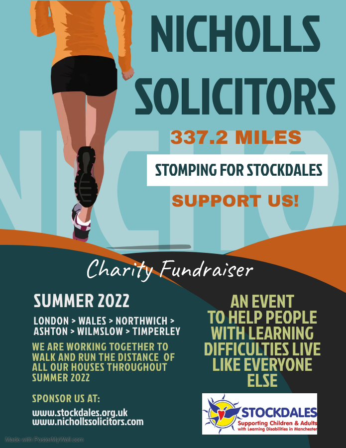 We have our final date set to finish our #charity fundraiser for <a href="/StockdalesMcr/">Stockdales</a> 👏🏼

Next Friday 22nd July our team are walking from our office in Timperley to Stockdales to meet our target miles🏃🏼‍♂️

If you see us, please give us a wave and cheer us on!👋🏼

justgiving.com/fundraising/ni…