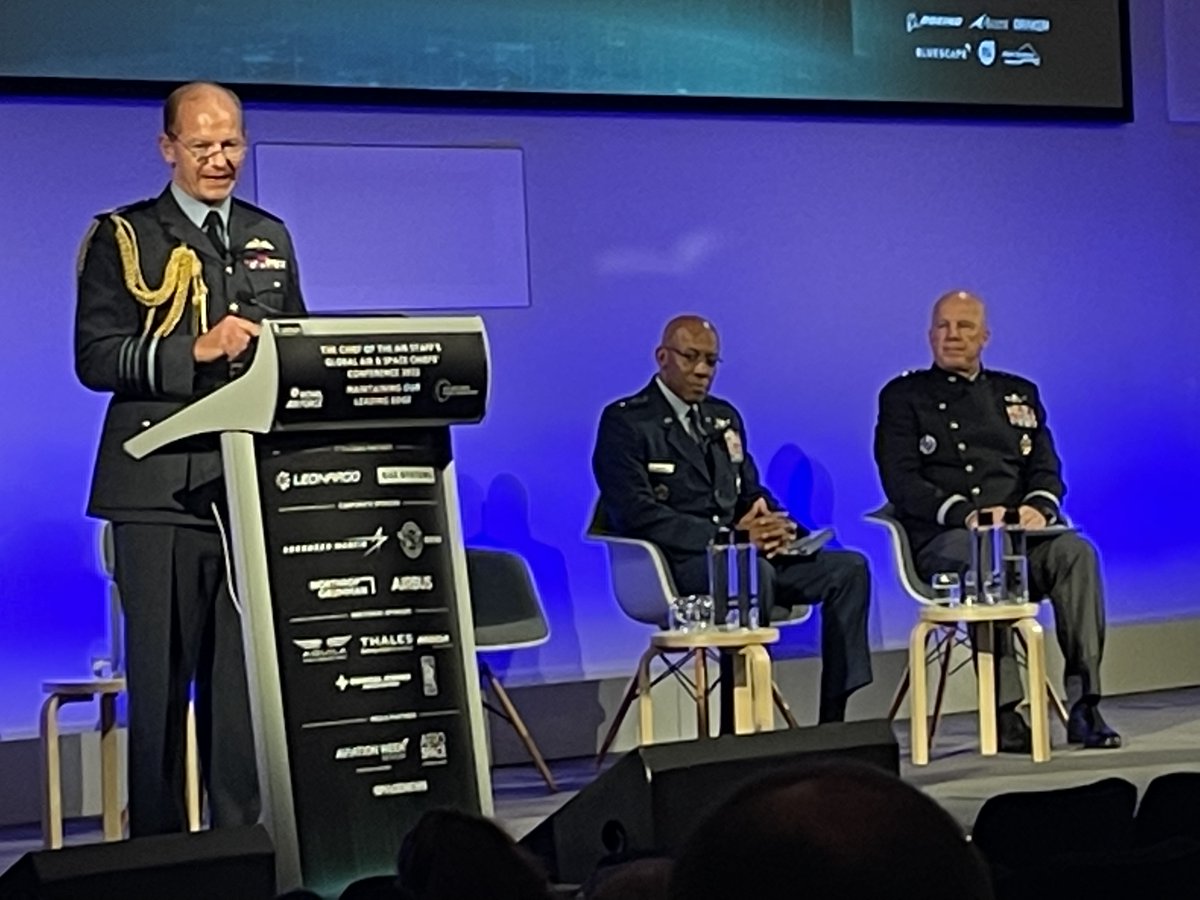 So we kick off with @ChiefofAirStaff this morning! #globalairspacechiefs