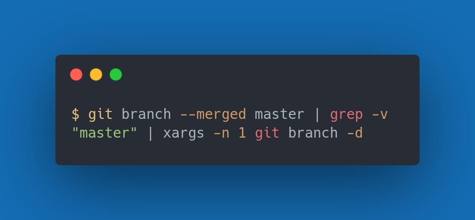 NaveenS16's tweet photo. #Git Tips 👉 With this git command you can delete local branches that have been merged into the master (or main) by running this code:
#GitHub #100DaysOfCode #codeWithNaveen #DevTips https://t.co/LaOhM1RYXL