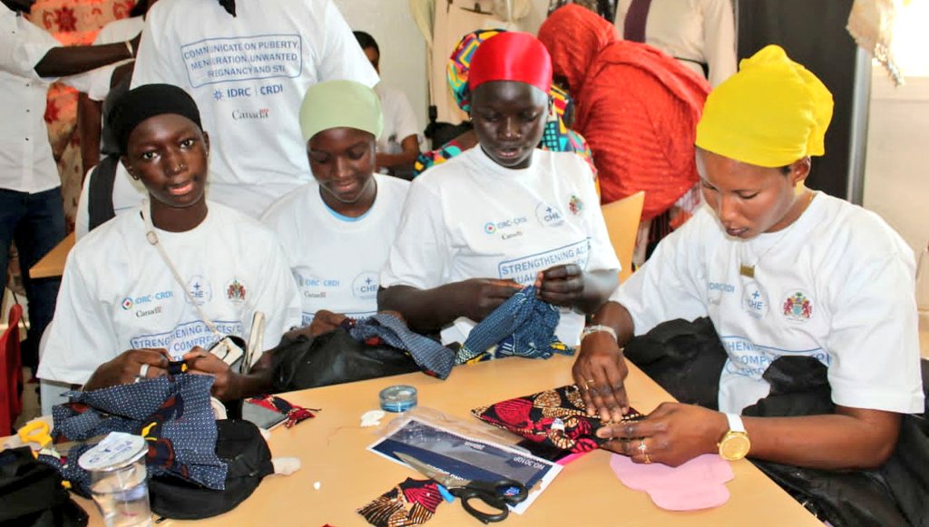 GirlsPrideGam's tweet photo. Training women &amp; girls how to make their own handmade eco-friendly &amp; reusable pads is one of the most sustainable ways to make pads accessible to them and end pad poverty. 
Project funded by @IDRC_CRDI &amp; implemented by @GranteIna @Compreh67954544
@MobseTheGambia 
#EndPadPoverty https://t.co/ThMPan3uBP