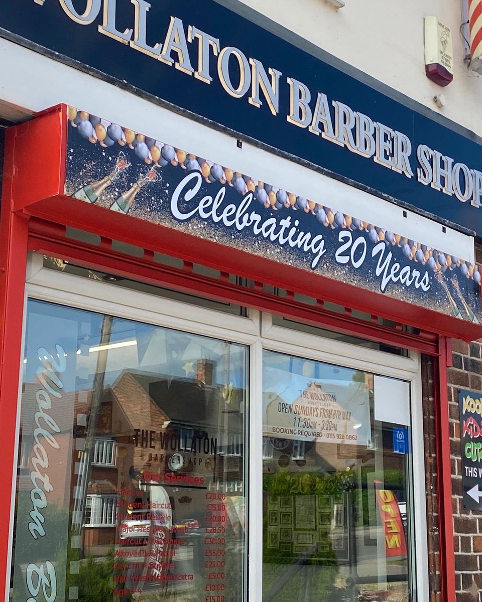 Celebrating 20 years! 🥳🎉💈

#haircut #barber #fade #nottingham #hairstyle #barbershop